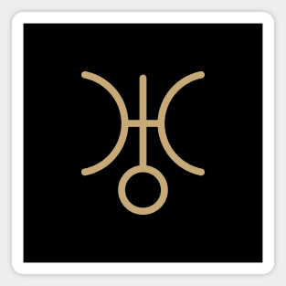 Uranus Solar System Symbol Magnet